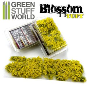 Blossom TUFTS - 6mm self-adhesive - YELLOW Flowers 1