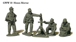 DAK 81mm Mortar and 4 crew 1