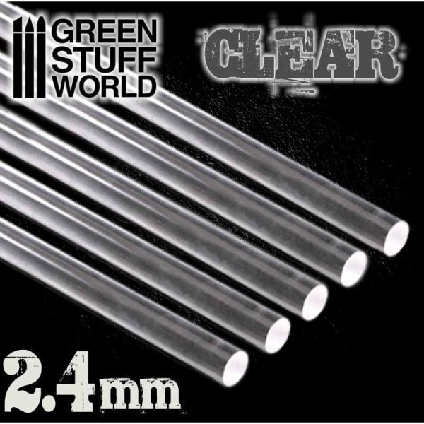 Acrylic Rods - Round 2.4 mm CLEAR 1