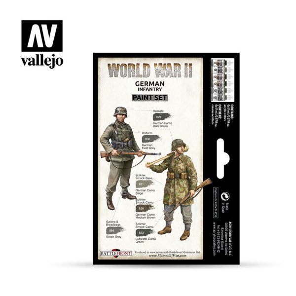 AV Vallejo Model Color Set - WWII German Infantry (6) 2