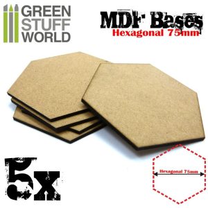 MDF Bases - Hexagonal 75 mm 1