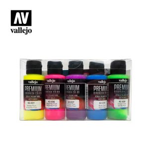 AV Vallejo Premium Color - 60ml Set Fluorescent 5x60ml 1
