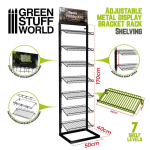 GSW Adjustable Metal Display - Shelving 1