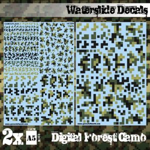 Waterslide Decals - Digital Forest Camo 1