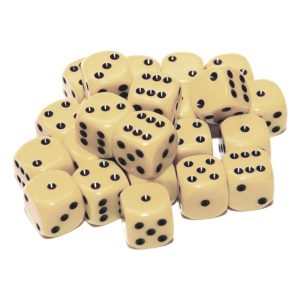 Dice: Ivory (12mm) 1