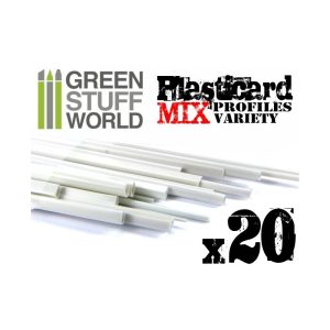 Green Stuff World ABS Plasticard - Profile - 20x Rods Variety Pack 920 –  Cobbco