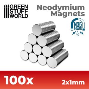 Neodymium Magnets 2x1mm - 100 units (N35) 1