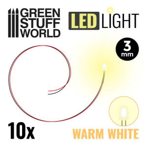 Warm White LED Lights - 3mm 1