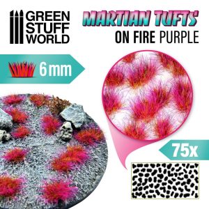 Martian Fluor Tufts - ON FIRE PURPLE 1