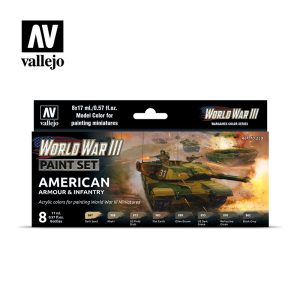 AV Vallejo Model Color Set - WWIII American Armour&Infantry 1