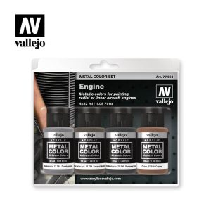 AV Vallejo Metal Color Set - Engine 1