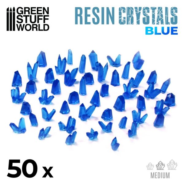 BLUE Resin Crystals - Medium 1