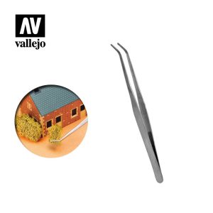 AV Vallejo Tools - Strong Curved S/Steel Tweezers 175mm 1