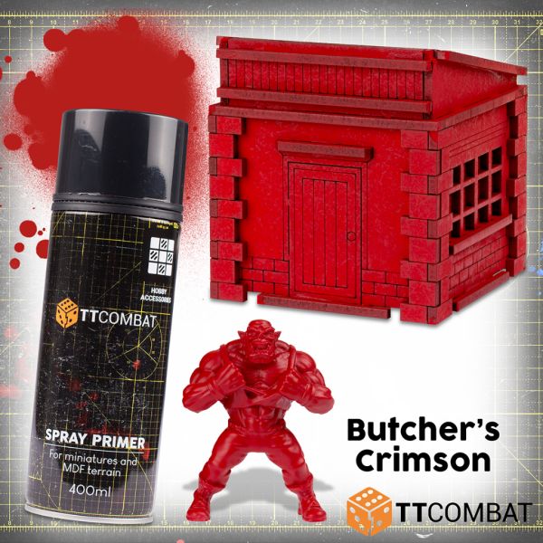 Butcher's Crimson Spray Paint 1