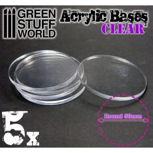 Acrylic Bases - Round 50 mm CLEAR 1