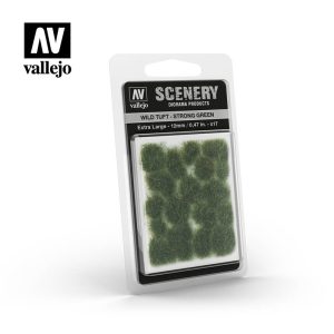 AV Vallejo Scenery - Wild Tuft - Strong Green, XL: 12mm 1