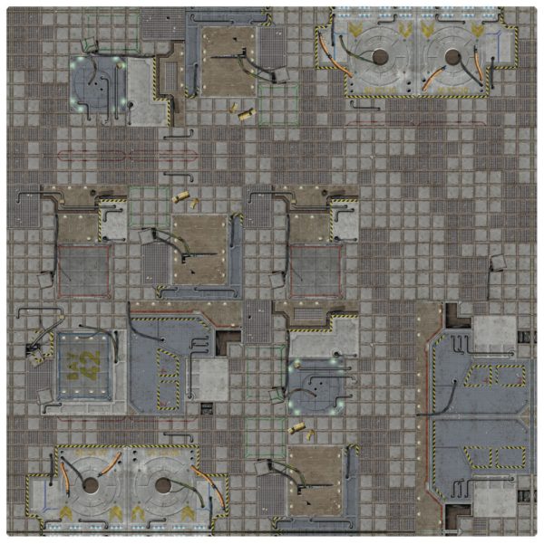 Frontier Sci-fi Gaming Mat 3x3 2